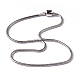 316 Stainless Steel Round Snake Chain European Style Necklace Making STAS-L178-SL0202-45-1
