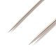 30 個の亜鉛メッキ鉄セルフスレッディング手縫い針  高齢の盲人のための簡単な糸の大きな目の針  プラチナ  3.6~6.7x0.1~0.13x0.07~0.1cm TOOL-NH0001-02A-3