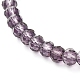 Bracelet extensible étoile et perles de verre à facettes pour femme adolescente BJEW-JB06932-6