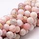 Rotonde rosa naturale perline opale fili G-K071-20mm-1