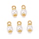 Colgantes de perlas de vidrio teñido ecológico PALLOY-JF00740-01-1