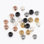 Perles en 304 acier inoxydable, ronde, couleur mixte, 4x3mm, Trou: 2mm