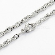Мужские ожерелья из нержавеющей стали 304 STAS-O037-80P