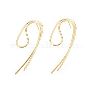 Brass Stud Earrings KK-S350-045G-01