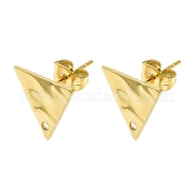 304 Stainless Steel Stud Earring Findings STAS-L024-003G-02