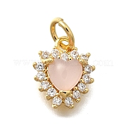 Кубический цирконий из латуни со стеклянными подвесками KK-D295-28G-01