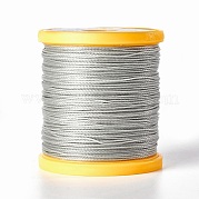 Круглый вощеный полиэфирный шнур YC-E004-0.65mm-N625