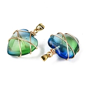 Подвески lampwork GLAA-T023-05G