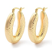 Brass Hoop Earrings EJEW-H301-07G