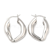 Серьги-кольца из латуни для женщин EJEW-Q770-17P