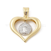 Латунные микро проложить кубического циркония подвески KK-U047-23G-03