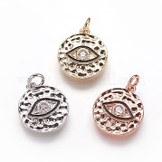Забитые латунные подвески KK-K207-02