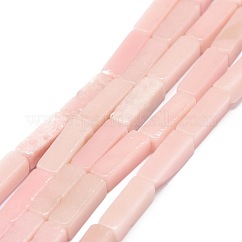 Cuentas de ópalo rosa natural hebras, cuboides, 13~13.5x4.5x4.5~5mm, agujero: 1.2 mm, aproximamente 30 pcs / cadena, 15.75'' (40 cm)