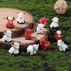 20 pieza de figuras de yak de resina de 4 estilos.&nbsp;CRES-SZ0001-44