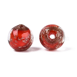 Perles vernissées de sable d'or manuelles &nbsp;LAMP-N045-01B-07