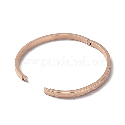 Juego de 3 pulsera ranurada de acero inoxidable 304 de 3 colores&nbsp;BJEW-F464-08