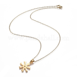 201 collares colgantes de acero inoxidable&nbsp;NJEW-H208-07G