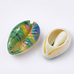 Bedruckte Kaurimuschel Perlen&nbsp;SHEL-S274-27