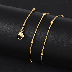 Collares de cadena de serpiente redonda de acero inoxidable 304&nbsp;STAS-G244-88A-G