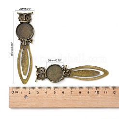 Supports de cabochon de signet en fer&nbsp;X-PALLOY-N0084-20AB-NF