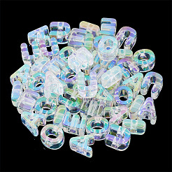 50 Stück 5 Stile UV-Beschichtung Regenbogen schillernde Acrylperlen&nbsp;OACR-TA0004-67G