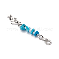 Decorazioni pendenti in lega stile tibetano con animali marini&nbsp;HJEW-JM03163