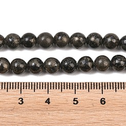 Natürliche Pyrit Perlen Stränge&nbsp;G-P303-01-6mm-16