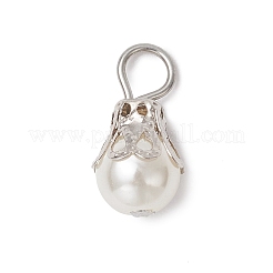 Pendenti rotondi in acrilico con perle finte&nbsp;PALLOY-JF04002-02