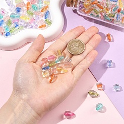 240pcs 4 Arten transparente Acrylperlen&nbsp;TACR-YW0003-47