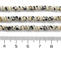 Natur Dalmatiner Jaspis Perlen Stränge&nbsp;G-K343-C36-01