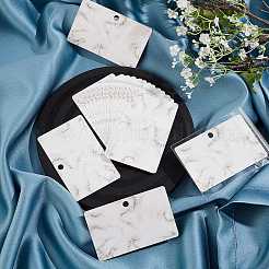 Tarjetas de papel de exhibición de joyería de patrón de mármol&nbsp;CDIS-PH0001-24