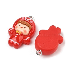 Pendentifs en résine opaque sur le thème de noël&nbsp;RESI-S08-03A