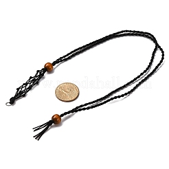 Fabrication de colliers pendentifs en macramé tressé en nylon&nbsp;NJEW-JN05344-03