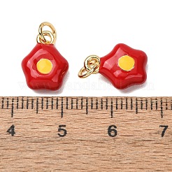 Ciondoli smaltato in ottone&nbsp;LS-KK-CJC21A4-01G-06-RS