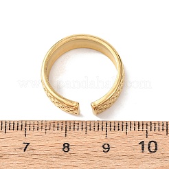Anillos de puño abiertos de acero inoxidable 304 para mujer&nbsp;RJEW-K309-32D-G