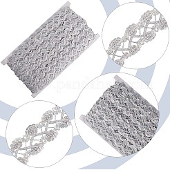 13 m de bordure en dentelle tressée métallique&nbsp;SRIB-WH0011-062A