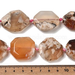 Granos de ágata de flor de cerezo natural hebras&nbsp;GG-CBAD7AB-04