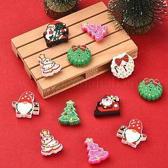 16pcs 8 perles de silicone de style noël&nbsp;SIL-SZ0001-08
