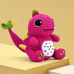 DIY Pitaya Dinosaurier Stricksets für Anfänger&nbsp;PW-WGEBF3D-01