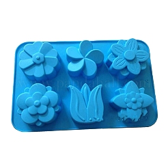 Stampi per sapone in silicone fai da te con fiori&nbsp;PW-WG44732-01