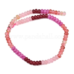 Colliers de perles en verre de quartz cerise et en jade blanc naturel&nbsp;G-NH0006-A16-01