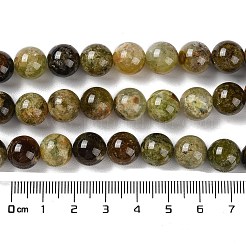 Naturali verdi perle granato fili&nbsp;G-Z034-B14-03