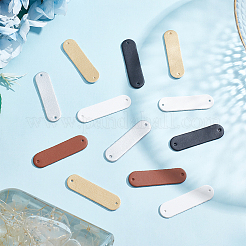 100 Stück 5 Farben PU-Leder-Etiketten&nbsp;PURS-WR0001-14