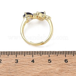 Fingerringe aus Messing und Zirkonia&nbsp;CU-CBA7E55-12G