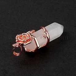 Natürliche Quarzkristall spitze Anhänger&nbsp;G-L524-13RG-03