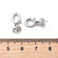 Pendentif de bélière en laiton avec zircone cubique de micro pave&nbsp;KK-Z131-02P