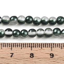 Perles de verre transparentes de peinture de cuisson&nbsp;X1-DGLA-N011-4mm-07