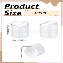 10 bouchon de presse en plastique aluminisé&nbsp;AJEW-LP0004-28A
