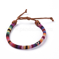 Seil Tuch ethnische Schnüre Armbänder&nbsp;BJEW-JB04183-M