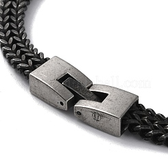 Ionenbeschichtung (IP) 304 Edelstahl Weizenkette Halsketten&nbsp;NJEW-P288-06AS